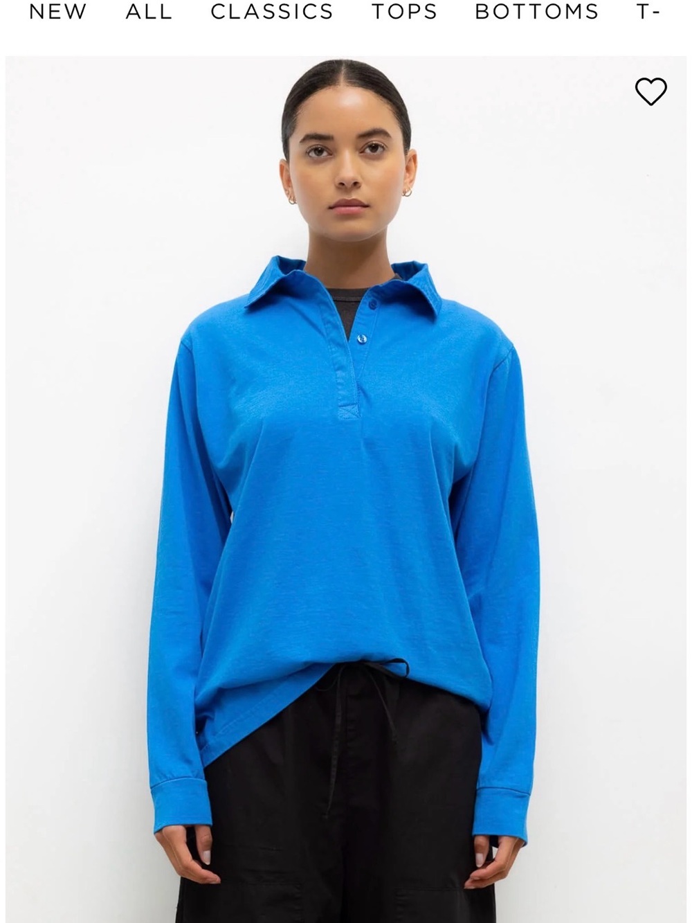 LESET Margot long sleeve polo